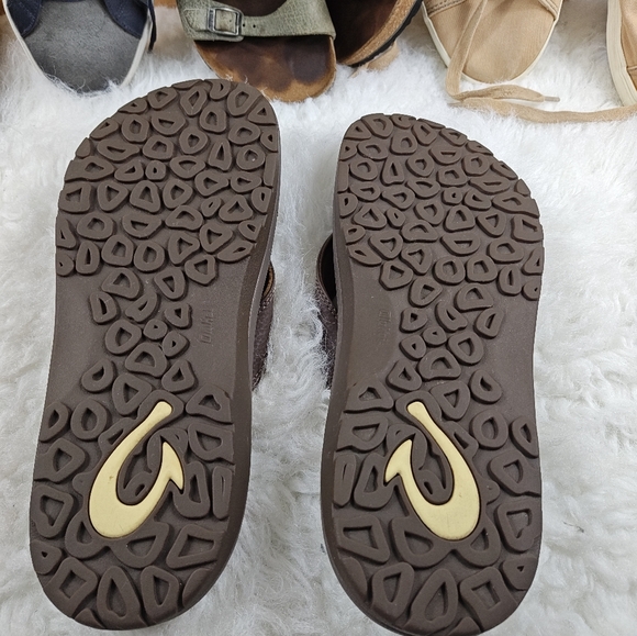 Olukai Ohana Brown Flip Flops Sandals — Men’s Size 12 - Picture 11 of 11